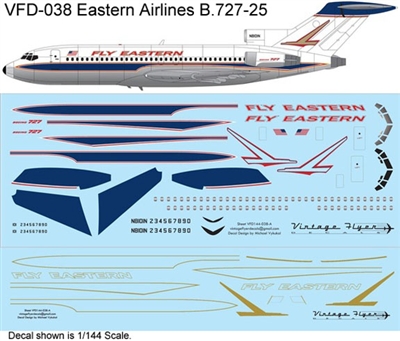 1:100 Eastern Airlines Boeing 727-100