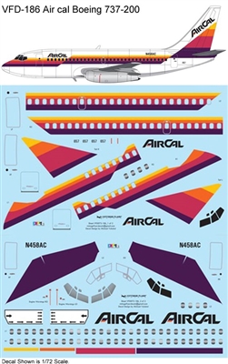 1:100 AirCal Boeing 737-200