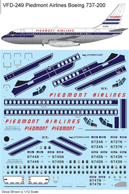 1:100 Piedmont Airlines Boeing 737-200