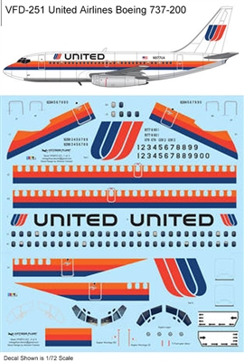 1:100 United Airlines Boeing 737-200