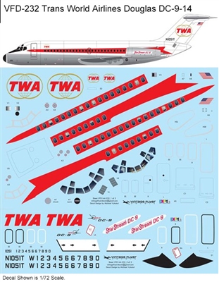 1:120 Trans World Airlines (delivery cs) Douglas DC-9-14