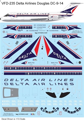 1:120 Delta Airlines (delivery cs) Douglas DC-9-14