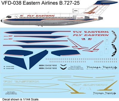 1:125 Eastern Airlines Boeing 727-100