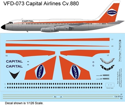 1:126 Capital Airlines Convair 880