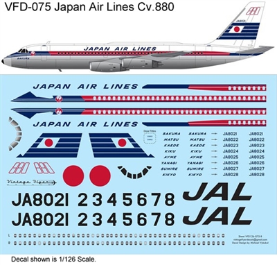 1:126 Japan Air Lines Convair 880