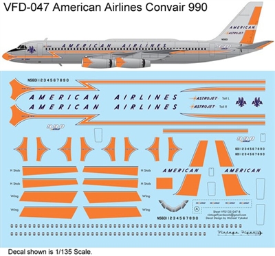 1:135 American Airlines (delivery cs) Convair 990