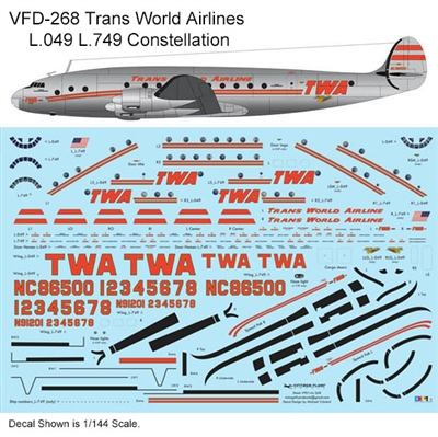 1:140 Trans World Airlines L.049 / L.749 Constellation (delivery cs)