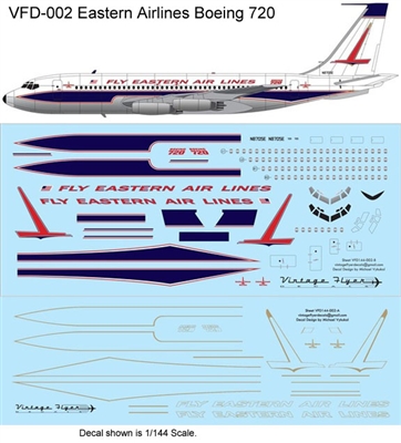 1:144 Eastern Airlines (1962 cs) Boeing 720