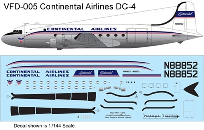 1:144 Continental Airlines Douglas DC-4