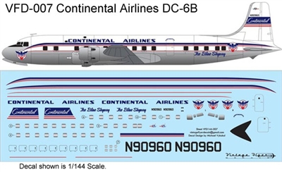 1:144 Continental Airlines Douglas DC-6B