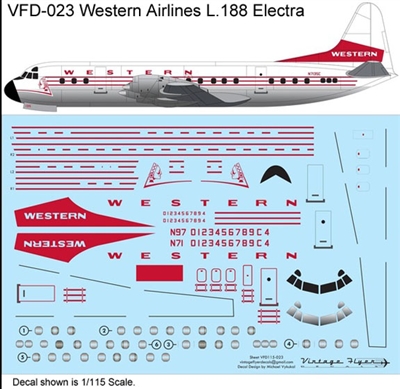 1:144 Western Airlines (final cs) L.188 Electra