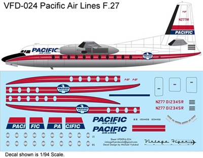 1:144 Pacific Airlines (1959 cs) Fokker F.27