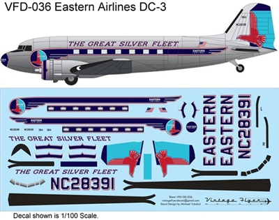 1:144 Eastern Airlines (early cs) Douglas DC-3