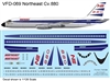 1:144 Northeast (delivery cs) Convair 880 (EE Kit)