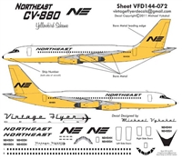 1:144 Northeast (Yellowbird cs) Convair 880