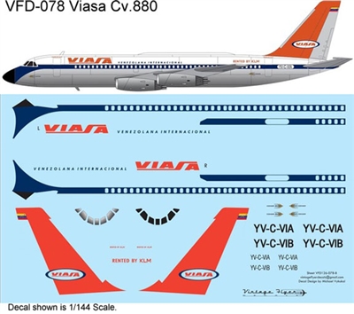 1:144 Viasa Convair 880 (EE Kit)
