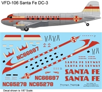 1:144 Santa Fe (later cs) Douglas DC-3