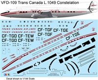 1:144 Trans Canada Airlines L.1049G Super Constellation