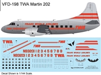 1:144 Trans World Airlines Martin 202