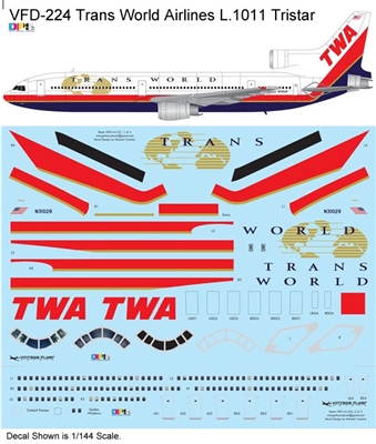 1:144 Trans World Airlines (final cs) Lockheed L.1011 Tristar