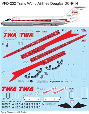 1:144 Trans World Airlines (delivery cs) Douglas DC-9-14