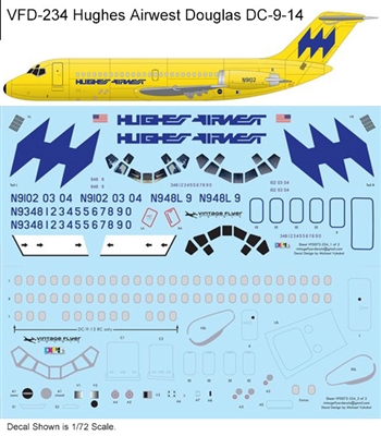 1:144 Hughes Airwest Douglas DC-9-14