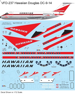 1:144 Hawaiian Airlines (delivery cs) Douglas DC-9-14