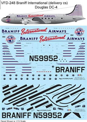 1:144 Braniff International (delivery cs) Douglas DC-4