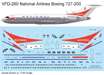 1:144 National Airlines Boeing 727-200