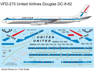 1:144 United Airlines (delivery cs) Douglas DC-8-62