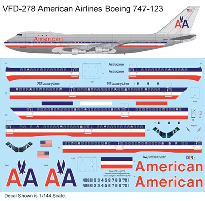 1:144 American Airlines (delivery cs) Boeing 747-123