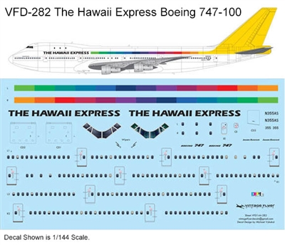 1:144 The Hawaii Express Boeing 747-100