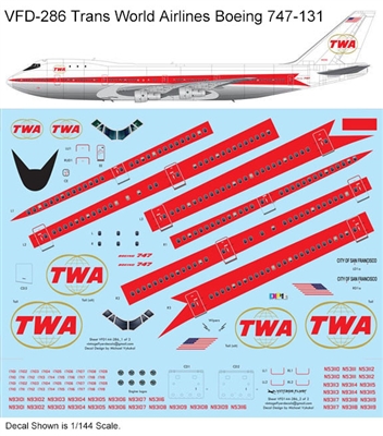 1:144 Trans World Airlines Boeing 747-131