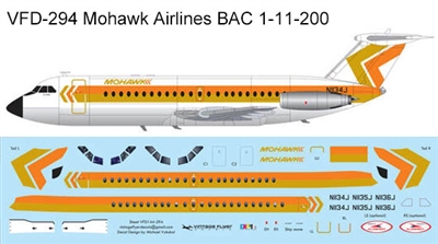 1:144 Mohawk Airlines (final cs) BAC 1-11-200