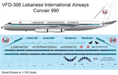 1:144 Lebanese International Airways Cv.990