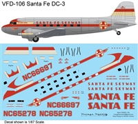 1:200 Santa Fe (later cs) Douglas DC-3