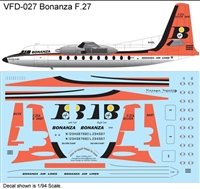 1:72 Bonanza Airlines Fokker F.27