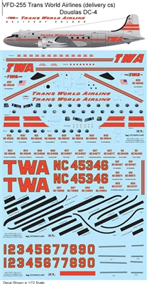 1:72 Trans World Airlines (delivery cs) Douglas DC-4