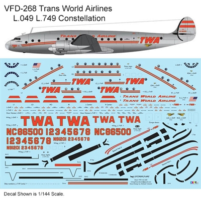 1:72 Trans World Airlines L.049 / L.749 Constellation (delivery cs)
