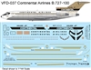 1:96 Continental 'Golden Jet' Boeing 727-100