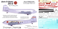 1:72 Santa Fe Skyway Douglas DC-3