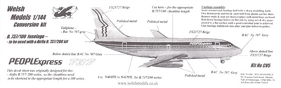 1:144 Boeing 737-100, PEOPLExpress