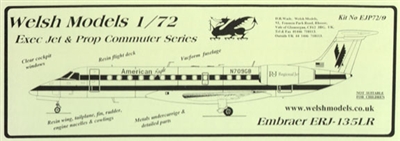 1:72 Embraer 135, American Eagle