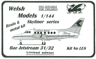 1:144 Bae 3100 Jetstream 31, Canadian Partner