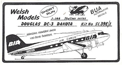 1:144 Douglas DC-3, BIA Cargo