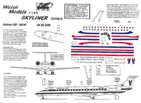 1:144 Embraer 145, American Eagle