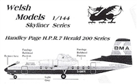 1:144 HPR-7 Herald, British Midland