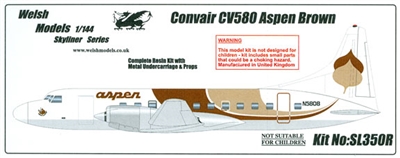 1:144 Convair 580, Aspen Airways (Brown cs)