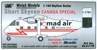 1:144 Shorts SC-7 Skyvan, Summit, Nomad Air, Alkan Air