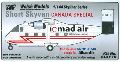 1:144 Shorts SC-7 Skyvan, Summit, Nomad Air, Alkan Air
